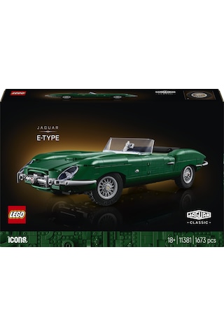 LEGO® Icons Jaguar E-Type 11381 - Yetişkinler için Gerçekçi Detaylar İçeren Yaratıcı Spor Araba Modeli Yapım Seti (1673 Parça)