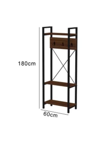 Wood House - Duru Vestiyer Portmanto - Beyaz