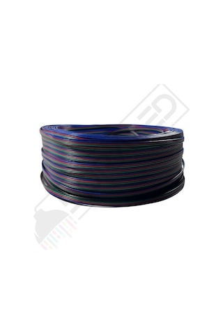 Rgb Kablo 4 Lü Şerit Led Kablosu 4x0.22 Kalaylı %100 Bakır 100m