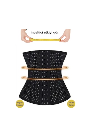 Genculus Hamilelik Sonrası Sıkılaştırıcı Korse Latex Kumaşlı, Göbek Ve Bel Toparlayıcı