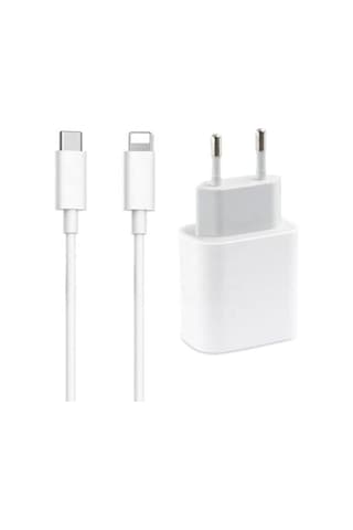 Iphone Uyumlu Hızlı Şarj Aleti Seti 27w Adaptör Usb C 1 M Kablo