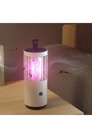 Trendooze Usb Tuzağı, Sivrisinek Seçeneği Renk Mavi Işık İle Güçlü Emişli Dalgası 360 Zk