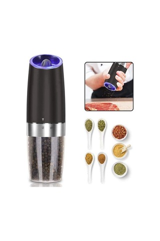 Danri Elektrikli Karabiber Değirmeni Seti, Otomatik Tuz Ve Karabiber Değirmeni, Akülü, Tek Elle Çalıştırma