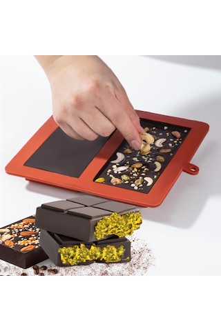 Çikolata Kalıbı Derin Dubai 20,5 18,5 Cm Fıstıklı Çikolatalı Kek Silikon Kalın Kalıp Kekleri, Büyük Şekerlemeleri Doldurmak İçin Diğer