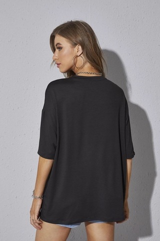Unisex Pamuklu T-shirt Siyah