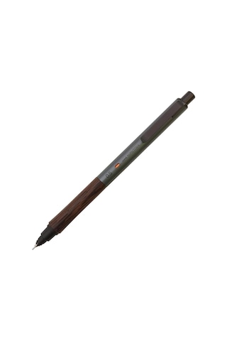 Mitsubishi Pencil Kurutoga Wood 0.5mm Steel Gray Gri