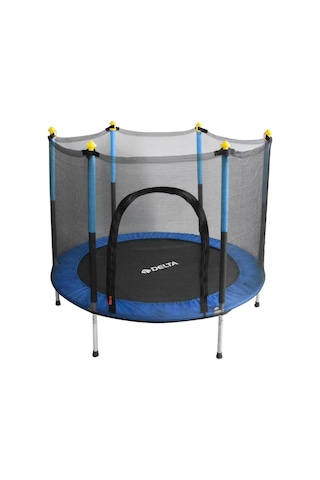 Delta Güvenlik Korumalı Fileli 140 Cm Özel Fermuar Güven Konforlu Çocuk Trampolini 55 İnç Trambolin