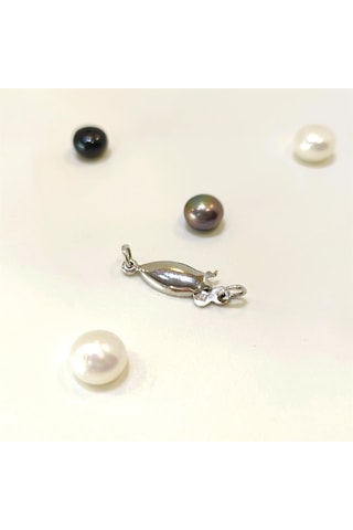 Altınofisi Balıkçı İnci Kilit Klips 14 Ayar Altın