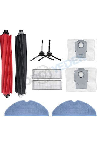 Roborock S8 Plus, S8 Pro Ultra Fırça Filtre Toz Torba Mop-10parça