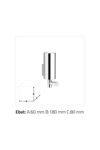 Sonia - Alttan Basmalı Sıvı Sabunluk 0,25 Litre Krom - 71069- Diğer