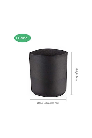 Jeehugo 1 Galon 5'li Paket Bitki Yetiştirme Çantası, Dışarı/içeri Uygun, Isı Yönetimi, Sağlıklı Büyüme, Tezgah Ve Bahçe Kullanıma Uygun