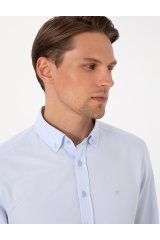 Pierre Cardin Erkek Açık Mavi Gömlek Desenli 50306996-vr003 Açik Mavi