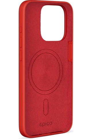 Epico Apple Uyumlu iPhone 15 Pro Max Mag+ Silikon Kılıf Dark Red Kırmızı