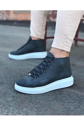 Wagoon Wg032 Gri Bağcıklı Sneakers Yarım Bilek Bot Gri