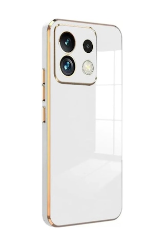 Jenerik Xiaomi Poco M6 Pro 4g Kılıf Volet Silikon - Beyaz