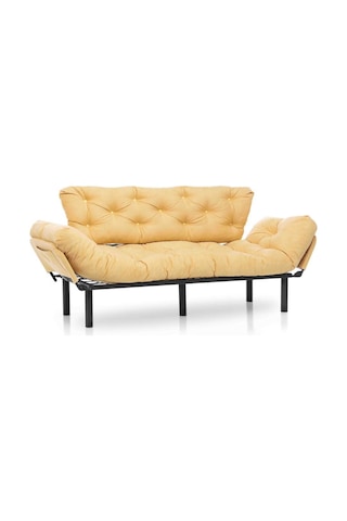 Pafu Nitta Üçlü Kanepe - Hardal