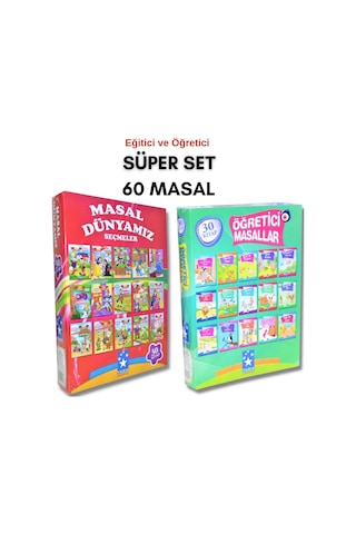 Eğitici Ve Öğretici Seçme Masallar Seti 60 Kitap