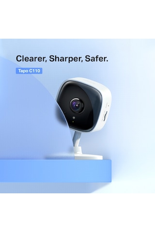 Tp-link Tapo C110 3mp Ultra Yüksek Çözünürlüklü Wi-fi Güvenlik Kamerası Gelişmiş Gece Görüşü Hareket Algılama Ve Anlık Bildirim Sesli/ışıklı Alarm Iki Yönlü Ses 256gb Microsd Desteği