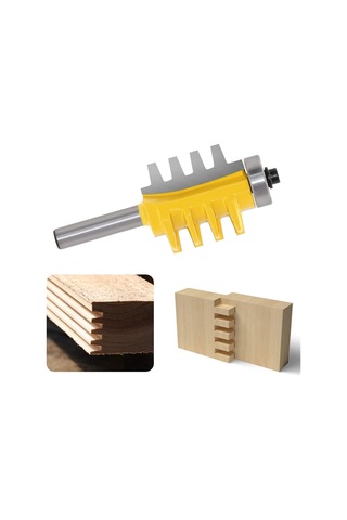 Xianglaa-router Bıt, 6mm/8mm Shank Rail Tersinable Parmak Eklemi Tutkal Yönlendirici Bit Konisi Tenon