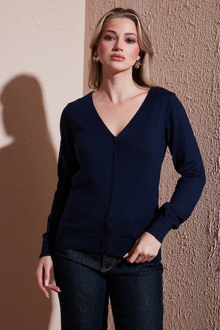 Fashion Friends Bayan Hırka 25k0781k1 Lacivert Lacivert