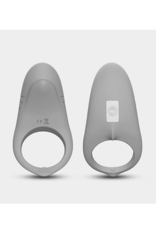 Carmine Shark 9 Modlu Wireless Kumandalı Su Geçirmez Lüks Penis Halkası Gri
