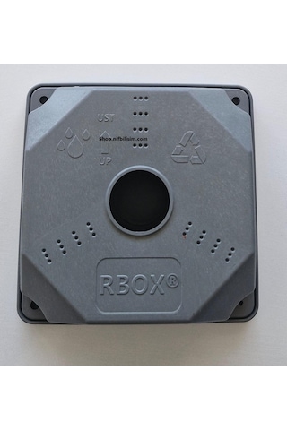 Rbox Wx8 Juncition Duvar Buatı Kamera Montaj Buat Muhafaza Kutusu Taban Dahil Büyük Boy Koyu Gri