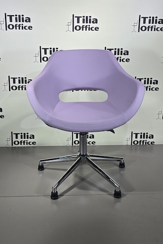 Monaco Çalışma Kesim Koltuğu Konik Sabit Ayak Lila