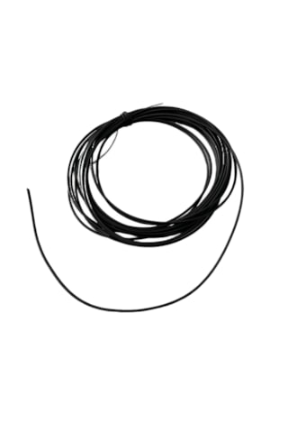 Gerçek Deri Yuvarlak Deri Sırım 20 Metre Siyah 4 Mm