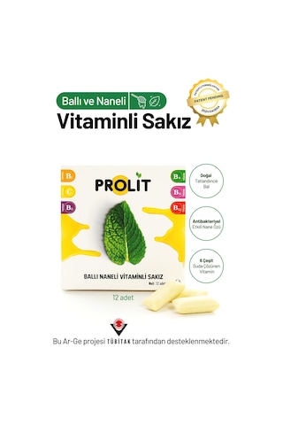 Prolit Ballı Naneli Vitamin Destekli Fonksiyonel Sakız 3 Lü Avantaj Paketi