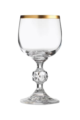 6'lı Bohemia Kristal Sterna Gold Kahve Yanı Kadehi-1297 Çok Renkli