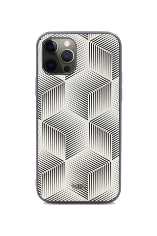 Kajsa Apple Uyumlu iPhone 12 Pro Max Kılıf Kajsa Splendid Serisi 3D Cube Kapak ZORE-219010