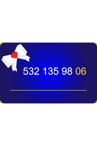 Daha Önce Hiç Kullanılmamış Turkcell 532135 Serili Hatlar