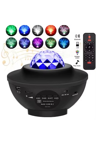 Galaxy Projektör Bluetooth Hoparlör İos& Android Parti Yılbaşı