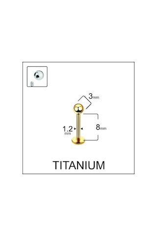 Yüksek Kalite G23 Titanium Top Titanyum Dudak Helix Kıkırdak Tragus Piercingi Altın Yüksek Kalite G23 Titanium Top Titanyum Dudak Helix Kıkırdak Tragus Piercingi Altın