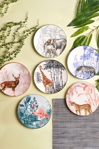 Karaca  Jungle 6 Parça Pasta Takımı 19 cm