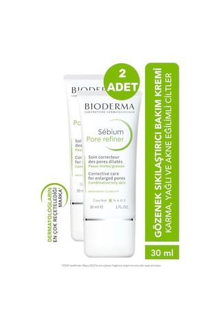 Bioderma Sebium Pore Refiner Gözenek Azaltıcı Bakım Kremi 2 x 30 ML
