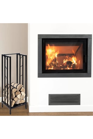 Dekoratif Metal Şömine Ve Soba Yanı Odunluk