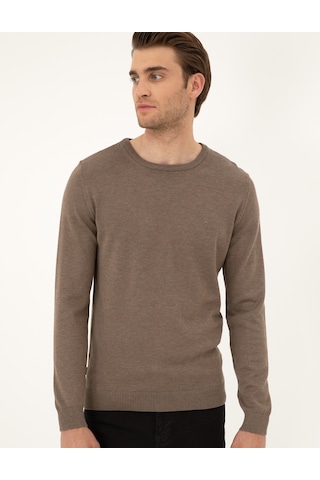 Pierre Cardin Erkek Vizon Melanj Kazak /triko 50296575-vr174 Vizon Melanj