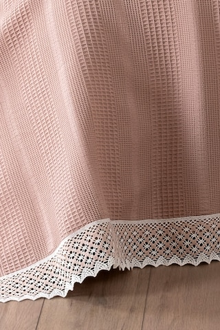 Kopanaki Dantelli Çift Kişilik Waffle Pike-210x230 Cm Gulkurusu Gül Kurusu