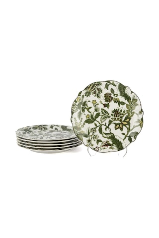 6lı Willow Tatlı Tabağı 21 Cm -5870 Yeşil