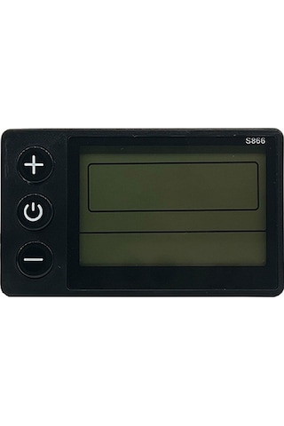 S866 Elektrikli Bisiklet Lcd Ekran 24v 36v 48v E-bike Y26383 Siyah Siyah