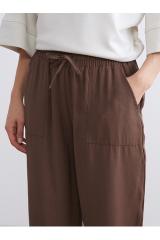 Lcw Vision Kahverengi Beli Lastikli Kadın Jogger Pantolon