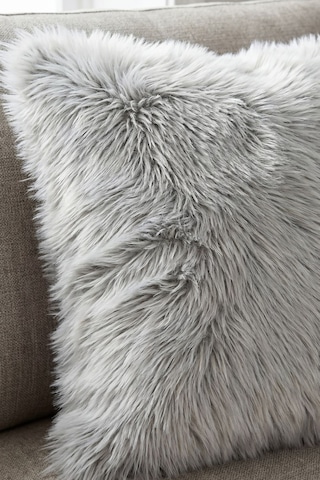 Raschel Home Tüy Dökmez Premium Yumuşak Kirpi Tavşan Tüyü Kırlent Kılıfı Yastık Kılıfı 1 Adet 43x43 Gri