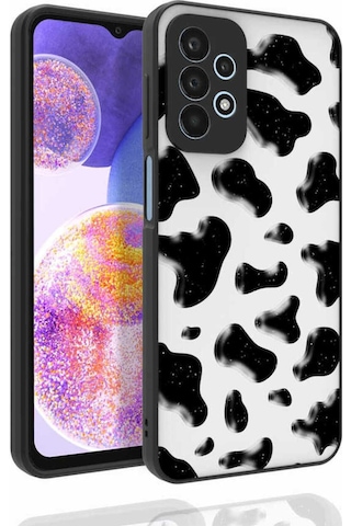 Galaxy A23 Kılıf Desenli Kamera Korumalı Parlak Zore Nora Kapak NO2