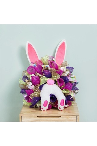 Ulzyvf Yenilikçi Pembe Tavşan Poposu - Bahçe Çiminde Süslenir - Çalı Oyunları İçin İsteğe Bağlı Dekorasyon