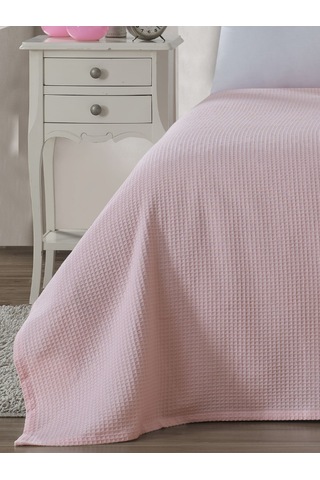 %100 Pamuk Tek Kişilik Waffle Pike Yumuşak Nefes Alan Kumaş
