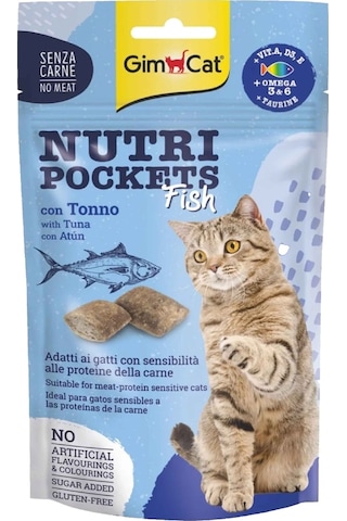 Gimcat Nutri Pockets Ton Balıklı Kedi Ödül Maması 60 G