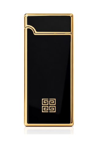 Premium Metal Gazlı Çakmak Gold Klasik Tasarım Siyah