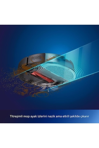Philips Homerun 7000 Serisi Aqua XU7000/01 Akıllı Robot Süpürge Siyah - Gold (Teşhir)