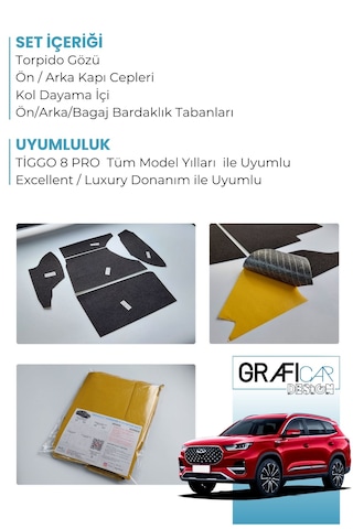 Chery Tiggo 8 Pro Konfor Seti - Excellent / Luxury Uyumlu